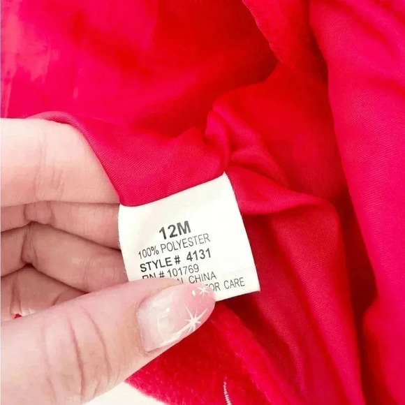 Vintage Kids Christmas Fleece Snowman Teddy Bear Button Vest Size 12M - Picture 5 of 6